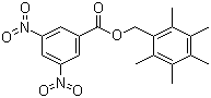 2,3,4,5,6-五甲基苄醇 3,5-二硝基苯甲酸酯分子结构 (CAS 25651-71-2)
