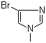 结构式 CAS# 25676-75-9, 4-溴-1-甲基-1H-咪唑