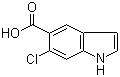 6-Chloro-1H-indole-5-carboxylic acid molecular structure (CAS 256935-86-1)