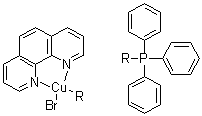 Bromo(1,10-phenanthroline)(triphenylphosphine)copper molecular structure (CAS 25753-84-8)