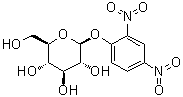2,4-二硝基苯基 D-吡喃葡萄糖苷分子结构 (CAS 25775-97-7)