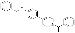 1,2,3,6-Tetrahydro-1-[(1R)-1-phenylethyl]-4-[4-(phenylmethoxy)phenyl]pyridine molecular structure (CAS 257928-43-1)