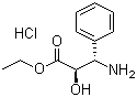 (2R,3S)-3-苯基异丝氨酸乙酯盐酸盐分子结构 (CAS 257947-33-4)