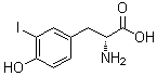 structure of CAS# 25799-58-0, 3-Iodo-D-tyrosine;D-3-Iodotyrosine