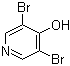 structure of CAS# 25813-25-6, 3,5-Dibromo-4-pyridinol;3,5-Dibromo-4-hydroxypyridine; NSC 203048