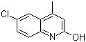 structure of CAS# 2585-04-8, 6-Chloro-2-hydroxy-4-methylquinoline;6-Chloro-4-methylquinolin-2(1H)-one