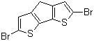 2,6-Dibromo-4H-cyclopenta[2,1-b:3,4-b']dithiophene molecular structure (CAS 258527-25-2)