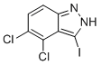 4,5-Dichloro-3-iodo-1H-indazole molecular structure (CAS 2586127-25-3)