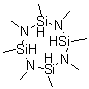 1,2,3,4,5,6,7,8-八甲基环四硅氮烷分子结构 (CAS 2587-47-5)