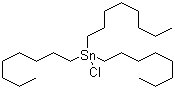 structure of CAS# 2587-76-0, Trioctyltin chloride;Chlorotrioctylstannane