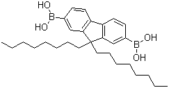 structure of CAS# 258865-48-4, 9,9-Dioctylfluorene-2,7-diboronic acid