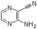 3-氨基吡嗪-2-甲腈分子结构 (CAS 25911-65-3)