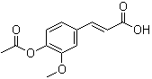 3-Methoxy-4-acetoxycinnamic acid molecular structure (CAS 2596-47-6)