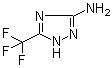 structure of CAS# 25979-00-4, 5-(Trifluoromethyl)-1,2,4-triazol-3-amine;5-(Trifluoromethyl)-1H-1,2,4-triazol-3-amine; 5-(Trifluoromethyl)-4H-1,2,4-triazol-3-amine; NSC 515970