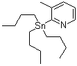 3-Methyl-2-(tributylstannyl)pyridine molecular structure (CAS 259807-97-1)