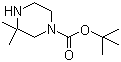 3,3-二甲基哌嗪-1-甲酸叔丁酯分子结构 (CAS 259808-67-8)