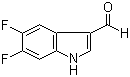 5,6-Difluoro-1H-indole-3-carboxaldehyde molecular structure (CAS 260267-07-0)