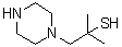 2-Methyl-1-piperazinylpropan-2-thiol molecular structure (CAS 260268-16-4)