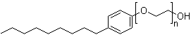 Polyethylene glycol mono(4-nonylphenyl) ether molecular structure (CAS 26027-38-3)
