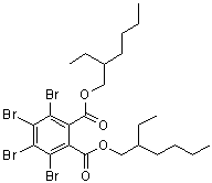 Di(2-ethylhexyl) tetrabromophthalate molecular structure (CAS 26040-51-7)