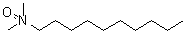 structure of CAS# 2605-79-0, N,N-Dimethyl-N-decylamine N-oxide;Aromox DM 10DW; Barlox 10S; Cadenax DM 10DW; Decyl-N,N-dimethylamine oxide; Decyldimethylamine N-oxide; Decyldimethylamine oxide; Dimethyl decylamine oxide; Euroxide DO 40; Genaminox DC 40; Genaminox K 10; Mackamine 065