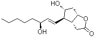(3aR,4R,5R,6aS)-Hexahydro-5-hydroxy-4-[(1E,3S)-3-hydroxy-1-octen-1-yl]-2H-cyclopenta[b]furan-2-one molecular structure (CAS 26054-67-1)