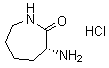 (3R)-3-Aminohexahydro-2H-azepin-2-one monohydrochloride molecular structure (CAS 26081-03-8)