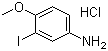 3-Iodo-4-methoxyaniline hydrochloride molecular structure (CAS 261173-06-2)