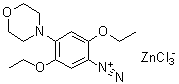 2,5-Diethoxy-4-morpholinobenzenediazonium trichlorozincate molecular structure (CAS 26123-91-1)