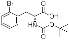 structure of CAS# 261360-76-3, (R)-N-Boc-2-Bromophenylalanine;N-tert-Butoxycarbonyl-2-bromophenyl-D-alanine
