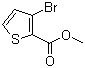 结构式 CAS# 26137-08-6, 3-溴噻吩-2-羧酸甲酯