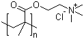 结构式 CAS# 26161-33-1, 聚季铵盐-37; N,N,N-三甲基-2-[(2-甲基-1-氧-2-丙烯基)氧基]乙胺盐酸盐的均聚物