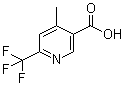 4-Methyl-6-(trifluoromethyl)-3-pyridinecarboxylic acid molecular structure (CAS 261635-74-9)