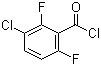 3-Chloro-2,6-difluorobenzoyl chloride molecular structure (CAS 261762-43-0)