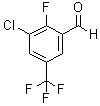 2-Fluoro-3-chloro-5-trifluoromethylbenzaldehyde molecular structure (CAS 261763-02-4)