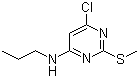 4-Chloro-2-(methylthio)-6-(propylamino)pyrimidine molecular structure (CAS 261765-64-4)