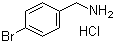4-Bromobenzylamine hydrochloride molecular structure (CAS 26177-44-6)