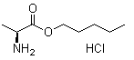 L-丙氨酸戊酯盐酸盐分子结构 (CAS 261909-52-8)