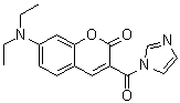 1-[[7-(Diethylamino)-2-oxo-2H-1-benzopyran-3-yl]carbonyl]-1H-imidazole molecular structure (CAS 261943-47-9)