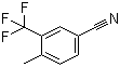 3-Trifluoromethyl-4-methylbenzonitrile molecular structure (CAS 261952-06-1)
