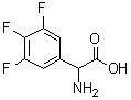 alpha-Amino-3,4,5-trifluorobenzeneacetic acid molecular structure (CAS 261952-27-6)