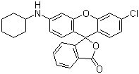 3'-Chloro-6'-(cyclohexylamino)fluoran molecular structure (CAS 26206-78-0)