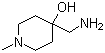 4-Aminomethyl-1-methylpiperidin-4-ol molecular structure (CAS 26228-68-2)
