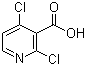 结构式 CAS# 262423-77-8, 2,4-二氯烟酸; 2,4-二氯吡啶-3-甲酸