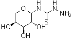 N-L-Arabinopyranosyl-hydrazinecarbothioamide molecular structure (CAS 262849-63-8)