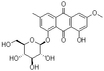 Physcion-1-O-beta-D-Glucopyranoside molecular structure (CAS 26296-54-8)
