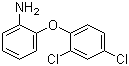 结构式 CAS# 26306-64-9, 2-(2,4-二氯苯氧基)苯胺; 2',4'-二氯-2-氨基二苯醚