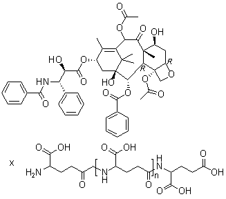 聚谷氨酸紫杉醇分子结构 (CAS 263351-82-2)
