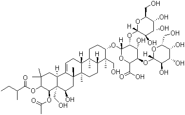 结构式 CAS# 26339-90-2, 七叶皂苷 Ib