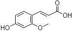 4-Hydroxy-2-methoxycinnamic acid molecular structure (CAS 26358-19-0)